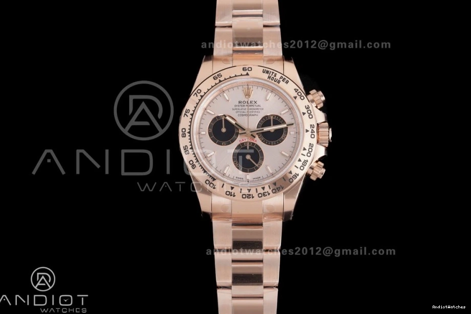 Best Edition Sub-dial VSF 1:1 DD Dial Gain Sophisticated Oyster RG Black Weight Bracelet On 786 Daytona 126505 1226